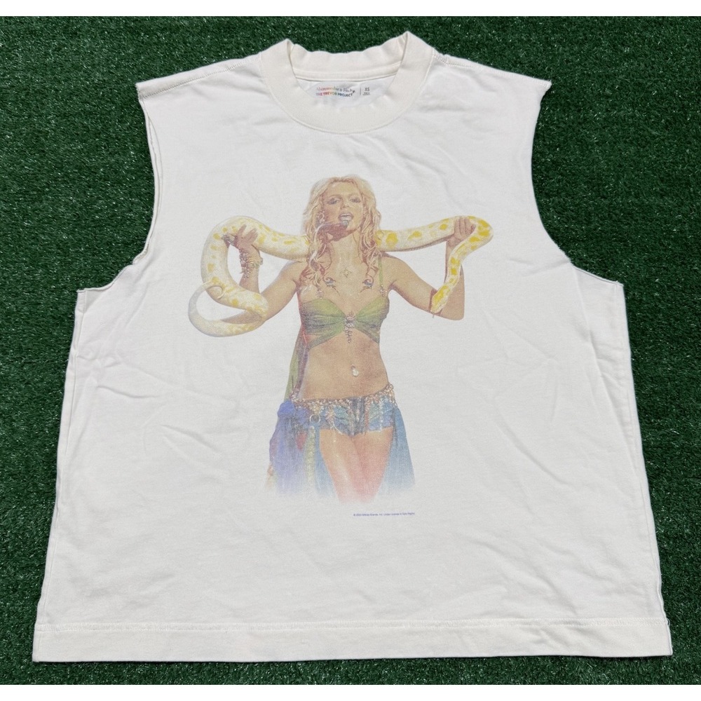 Abercrombie Fitch Trevor Project Britney Spears Sleeveles Shirt Men's Size XS
